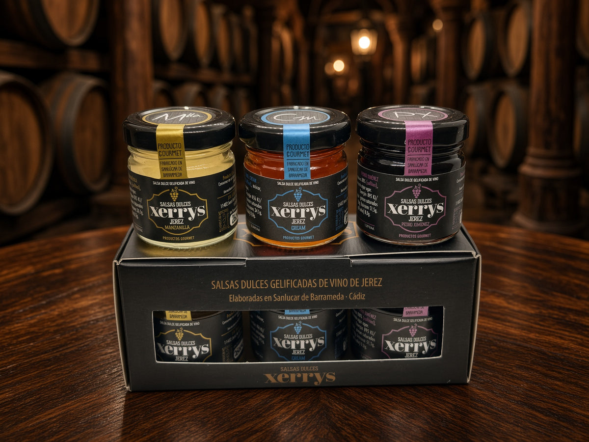Pack degustación Manzanilla, Cream y Pedro Ximenez 3x40 gr